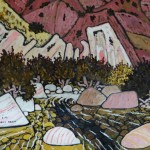 504. Piru Gorge Trail 1/13, Landscape Paintings by Artist Robert Wassell