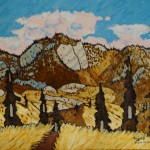 507. Sespe Trail 1/13, Landscape Paintings by Artist Robert Wassell
