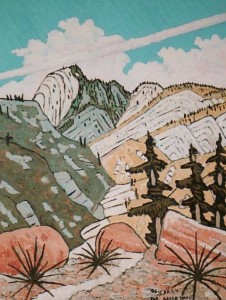 420. Tar Creek Trail 5/11, Landscape Paintings by Artist Robert Wassell