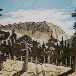444. Santa Cruz Trail 3/12, Landscape Paintings by Artist Robert Wassell