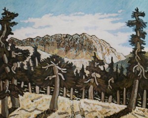 444. Santa Cruz Trail 3/12, Landscape Paintings by Artist Robert Wassell