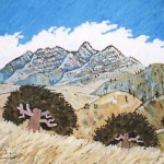 447. Sierra Madre Road 2/12, Landscape Paintings by Artist Robert Wassell