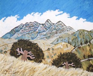 447. Sierra Madre Road 2/12, Landscape Paintings by Artist Robert Wassell