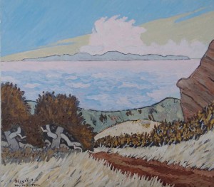 461. Trespass Trail 3/12, Landscape Paintings by Artist Robert Wassell