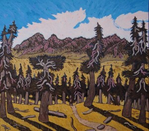 463. Sierra Madre Road 3/12, Landscape Paintings by Artist Robert Wassell