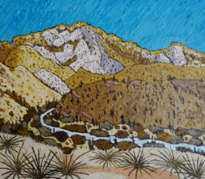 475. Sespe Trail 6/12, Landscape Paintings by Artist Robert Wassell