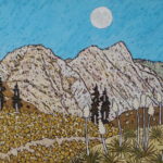 478. Red reef Trail 7/12, Landscape Paintings by Artist Robert Wassell