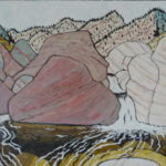 481. SespeTrail 7/12, Landscape Paintings by Artist Robert Wassell