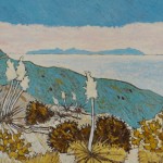 482. Mugu Peak Trail 8/12, Landscape Paintings by Artist Robert Wassell