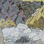 483. Sespe Trail 8/12, Landscape Paintings by Artist Robert Wassell