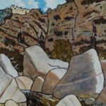 492. Sespe Trail 9/12, Landscape Paintings by Artist Robert Wassell