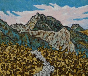 493. Johnston Ridge Trail 10/12, Landscape Paintings by Artist Robert Wassell
