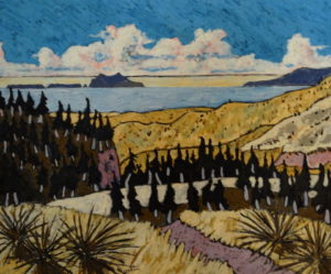 496. Last Chance Trail 11/12, Landscape Paintings by Artist Robert Wassell