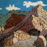 500. Red Reef Trail 10/12, Landscape Paintings by Artist Robert Wassell
