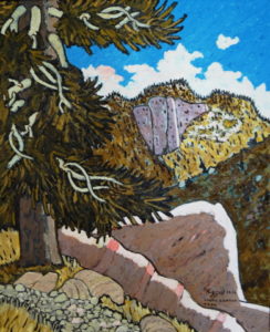 502. Lions Canyon Trail 11/12, Landscape Paintings by Artist Robert Wassell