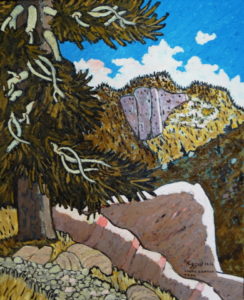 502. Lions Canyon Trail 11/12, Landscape Paintings by Artist Robert Wassell