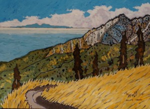 505. Pratt Trail 1/13, Landscape Paintings by Artist Robert Wassell