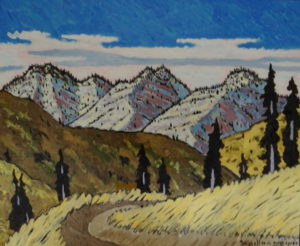 506. Alder Creek Trail 12/12, Landscape Paintings by Artist Robert Wassell