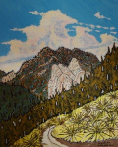 509. Alder Creek Trail 1/13, Landscape Paintings by Artist Robert Wassell