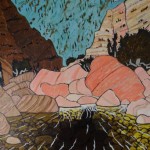 Sespe Trail 2/13, Landscape Paintings by Artist Robert Wassell